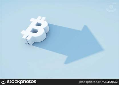 the growing bitcoin symbol