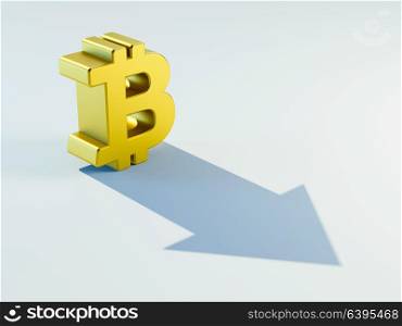 the growing bitcoin symbol, financial concept