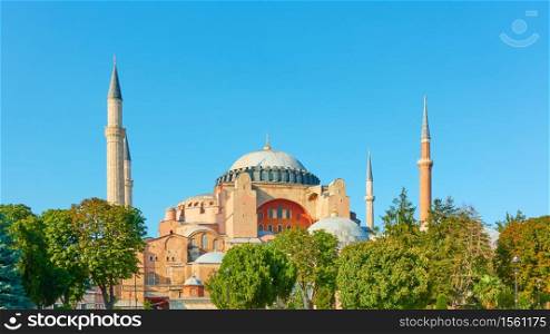 The Hagia Sophia mosque in Istanbul, Turkey