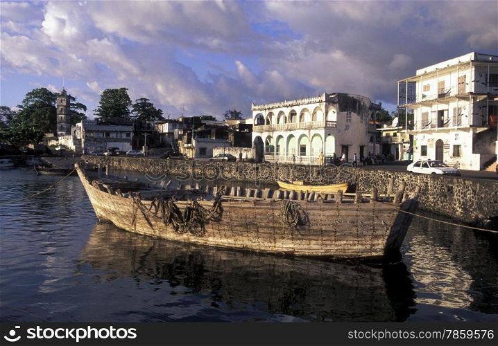 the Harbour in the city of Moroni in the Island of Comoros in the Indian Ocean in Africa . AFRICA COMOROS