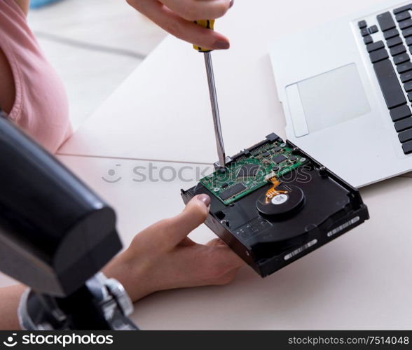 The hard drive repair and data recovery with restoration. Hard drive repair and data recovery with restoration