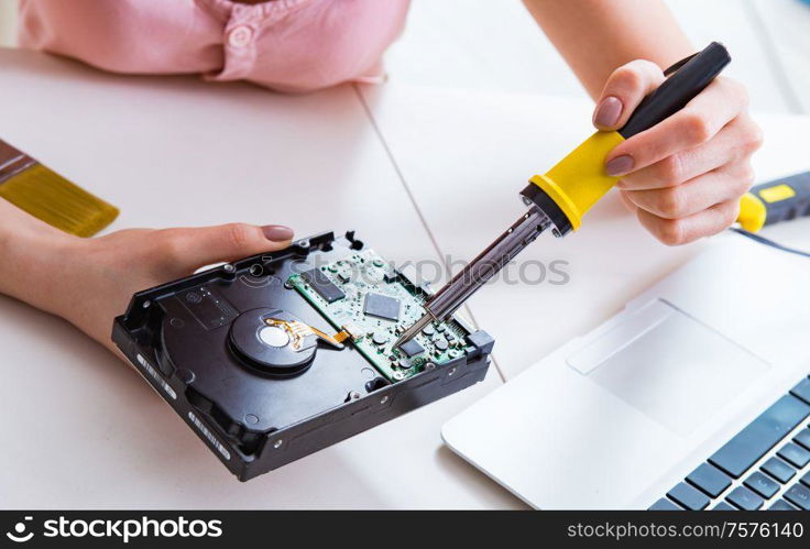 The hard drive repair and data recovery with restoration. Hard drive repair and data recovery with restoration