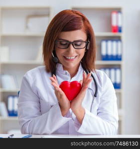 The heart doctor in telemedicine medical concept. Heart doctor in telemedicine medical concept