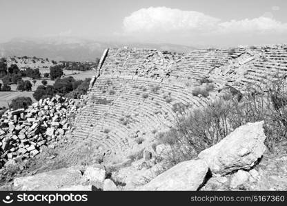 the hill in asia turkey selge old architecture ruins and nature