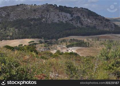 The hills in Segesta. View of the hills in Segesta, Italy