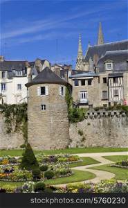 the historic city of Vannes in Brittany, France