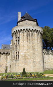 the historic city of Vannes in Brittany, France