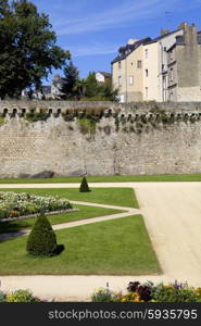 the historic city of Vannes in Brittany, France