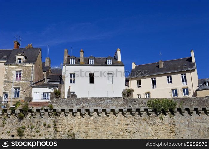 the historic city of Vannes in Brittany, France