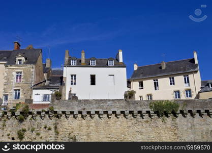 the historic city of Vannes in Brittany, France