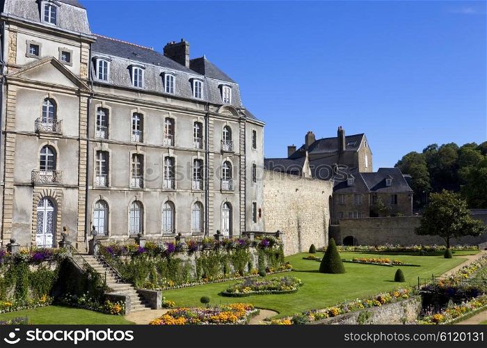 The historic city of Vannes in Brittany, France