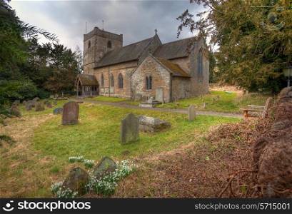 The historic parish church of St Michael at Munslow in Corvedale, Shropshire, England.
