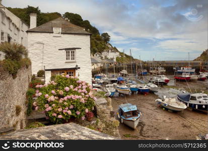 The historic village of Polperro, Cornwall, England.