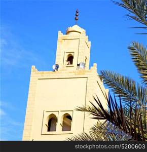 the history symbol in morocco africa minaret religion and blue sky