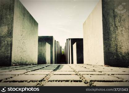 The Holocaust Memorial, Berlin, Germany. Memorial to the Murdered Jews of Europe