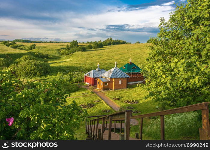 The Holy Source of St. Nikita the Stylite at the Nikitsky Monastery, Pereslavsky District, Yaroslavl Region, Russia.