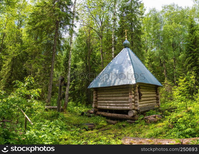 The holy source of the Paraskeva Pyatnitsa Great Martyr Batin Klyuch, the village of Ushakovo, the Buysky District, Kostroma Region, Russia.