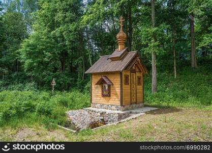 The Holy Spring of St. Macarius near the village of Karavaitsevo, Uglich District, Yaroslavl Region, Russia.