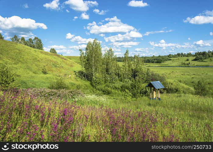 The Holy Spring of St. Tikhon Lukhovsky near the village of Aleevo, Krasnoselsky District, Kostroma Region, Russia.