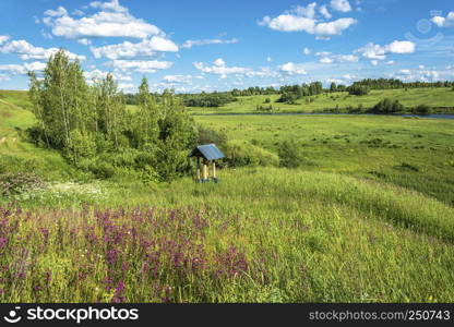 The Holy Spring of St. Tikhon Lukhovsky near the village of Aleevo, Krasnoselsky District, Kostroma Region, Russia.