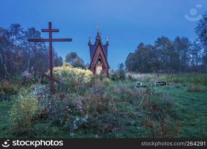 The Holy Spring of the Great Martyr Paraskeva Pyatnitsa near the village of Urmanets, Nekrasovsky District, Yaroslavl Region, Russia.