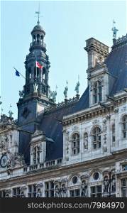 The Hotel de Ville, City Hall in Paris, France. Build in 1533-1835. Reconstruction in 1873-1892. Architects Theodore Ballu and Edouard Deperthes.