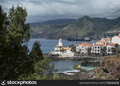 The Hotel Village of Quinta do Lorde near the Town of Canical on the coast at east Madeira on the Island Madeira of Portugal. Portugal, Madeira, April 2018. PORTUGAL MADEIRA CANICAL TOWN