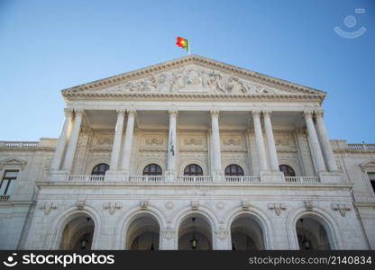 the Houses of Parliament of Portugal in Sao Bento in the City of Lisbon in Portugal. Portugal, Lisbon, October, 2021