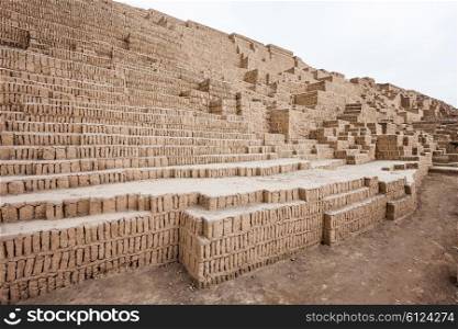 The Huaca Pucllana, also Huaca Juliana is a great adobe and clay pyramid located in the Miraflores district of Lima, Peru