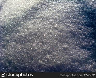 The image of thick layer of a white snow