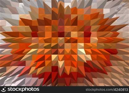 The image with very bright and prickly background