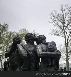 The Immigrants, Sculpture by Luis Sanguino, Battery Park, Manhattan, New York City, New York State, USA