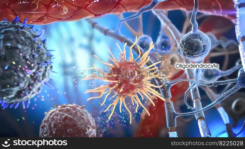 The immune response is how your body recognizes and defends itself against bacteria, viruses, and substances that appear foreign and harmful to the body. 3d medical illustration. he immune response is how your body recognizes and defends itself against bacter