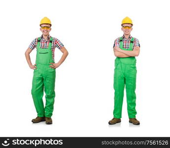 The industrial worker isolated on the white background. Industrial worker isolated on the white background