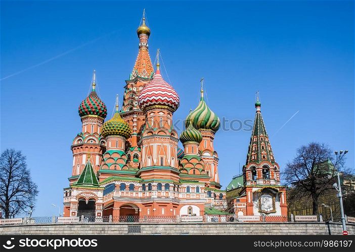 The intercession Cathedral St Basils in Moscow - Russia