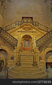 The Interior Of The Cathedral In Burgos, Spain