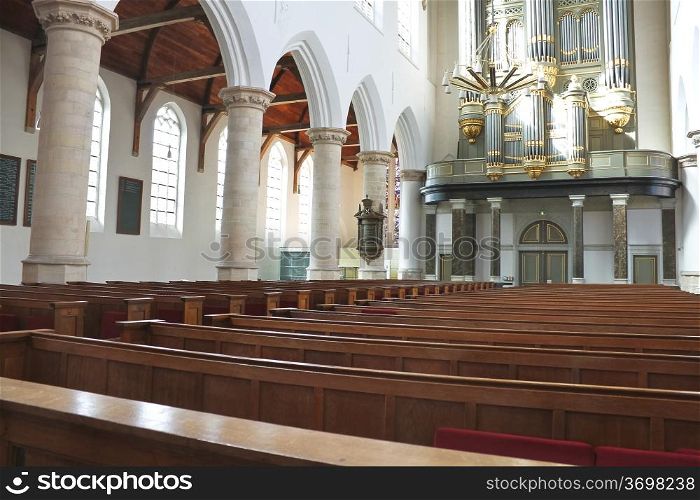 The interior of the church. Netherlands, Delft
