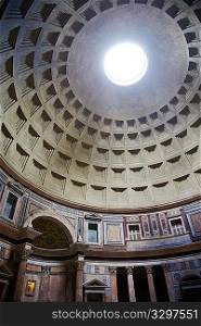 The interior of the famous roman temple Pantheon, Rome, Italy.