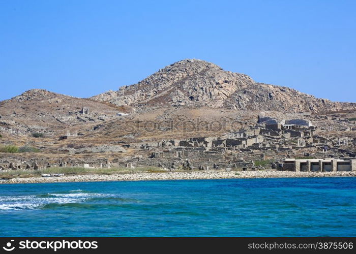 The island of Delos: an important archaeological site in Greece