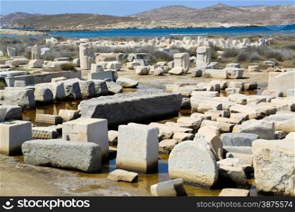 The island of Delos: an important archaeological site in Greece