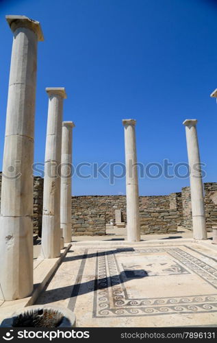 The island of Delos: an important archaeological site in Greece