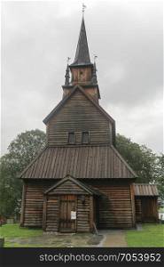 The Kaupanger Stave Church is the largest stave church in Sogn og Fjordane, Norway