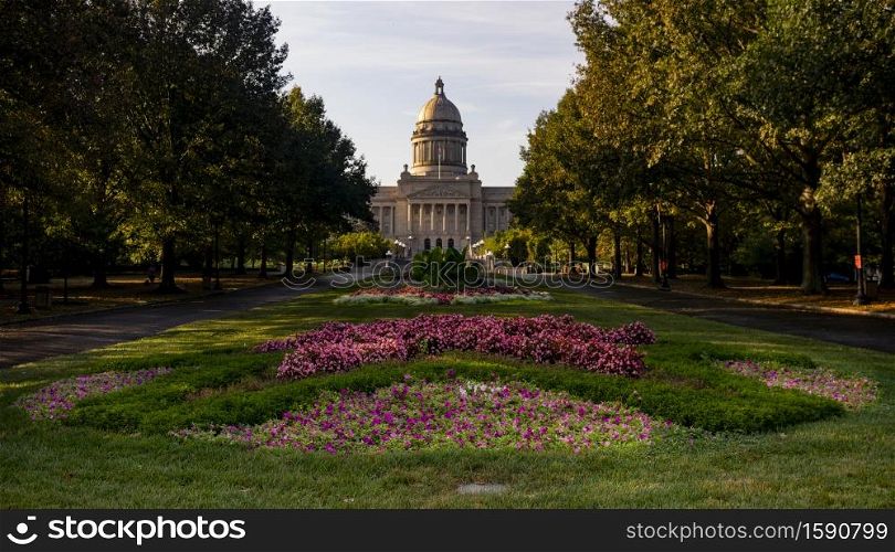 The Kentucky State Capitol Frankfort house of the three branches state government of the Commonwealth of Kentucky