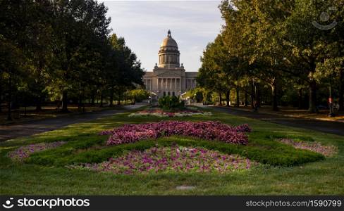 The Kentucky State Capitol Frankfort house of the three branches state government of the Commonwealth of Kentucky