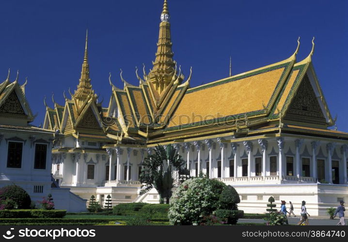 the king palace in the city of phnom penh in cambodia in southeastasia. . ASIA CAMBODIA PHNOM PENH