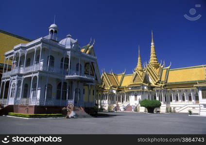 the king palace in the city of phnom penh in cambodia in southeastasia. . ASIA CAMBODIA PHNOM PENH