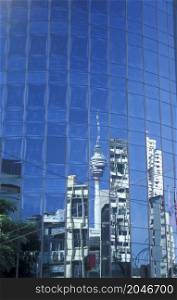 the KL Tower and Communications Tower in the city of Kuala Lumpur in Malaysia. Malaysia, Kuala Lumpur, January, 2003