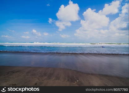 The Kuta beach in Bali Indonesia