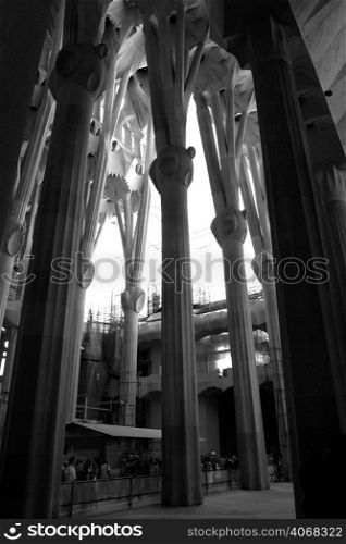 The La Sagrada Familia, Antoni Gaudi, Barcelona, Spain.