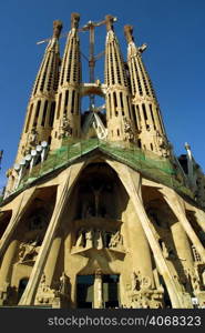 The La Sagrada Familia, Antoni Gaudi, Barcelona, Spain.